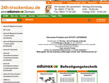 Tablet Screenshot of 24h-trockenbau.de